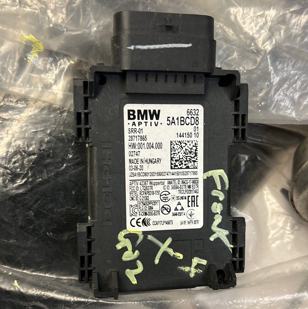 66325A1BCD8
      
    BMW  X4 2021 G02  lane change Radar Sensor SRR-01 G20 G80 M3 G22 F90 M5 G30 G14 G05
5A1BCD8
  BMW F40 G30 G01 5A1BCD8 LANE CHANGE WARNING SENSOR SRR-01 144150-10