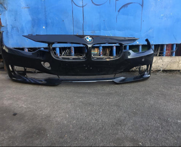 7308347 BMW 3 Series 2015 f30 front bumper in Black needs respray