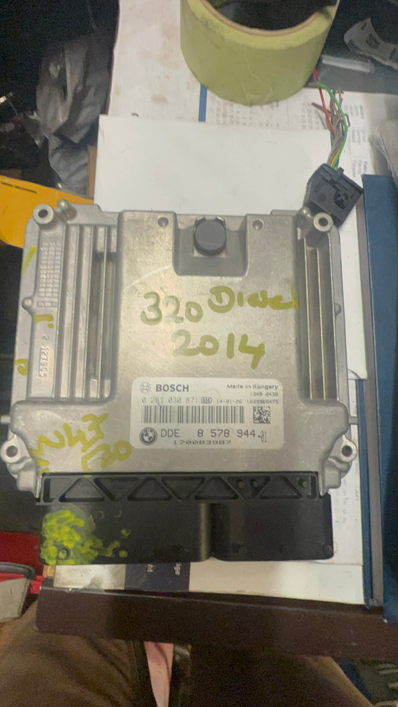 0281030871 BMW 3 SERIES 2014 ECU (F30/F31) 2.0 Diesel 320d DDE ECU 8578944 Bmw f30 2014 320 Disesel ECU