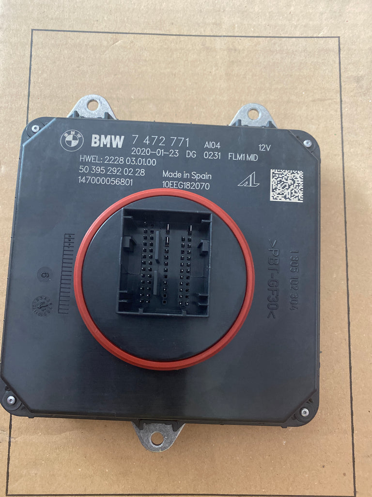 Genuine BMW Control Unit For Front Adaptive Headlight Electronics new 63117472771