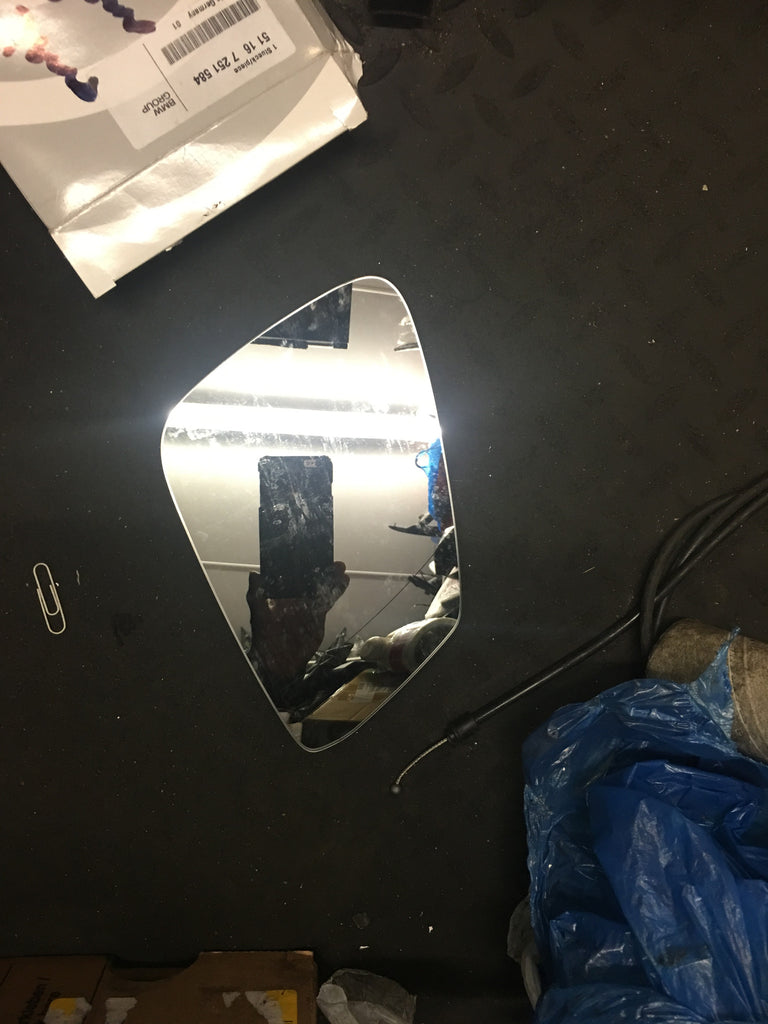 BMW 7 SERIES 2014 DRIVER SIDE MIRROR GLASS 51167251584