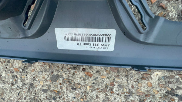 51119881907    BMW X1  2023 M SPORT XDRIVE U11 SUV FRONT BUMPER GREY 6 PDC   bit missing between the grille  bumper needs repair   please observe pictures   GENUINE