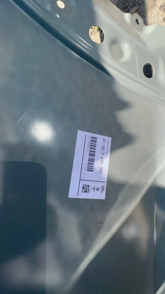 41007430332     MINI COOPER 2019 F57 CONVERTIBLE Driver side REAR quarter panel NEW ORIGINAL  mini f57  driver side rear quarter panel 7430332