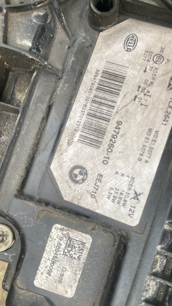 Bmw 5 Series G30 2021  Driver side Full Led Headlight 

9479260

The glass is scuffed 

please observe all pictures 

Bmw part

Bmw parts 

bmw g30 headlight

bmw light