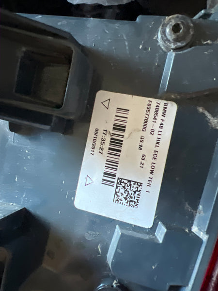 7488541 BMW X1 F48 REAR PASSENGER SIDE LEFT N/S LIGHT 7488541 ...