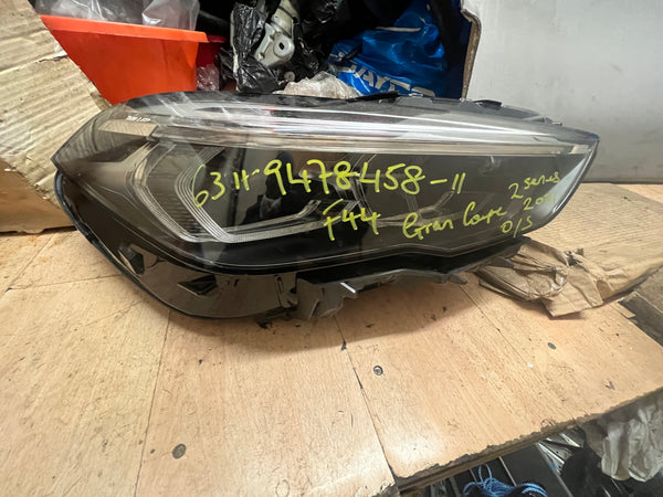 63119478458    BMW 2 series 2021  F44 Coupe driver side  headlight .  Bmw f44 headlight