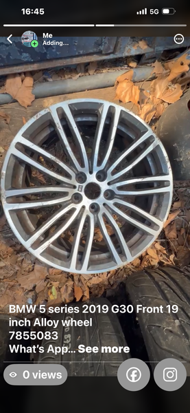 BMW 5 series 2019 G30 Front 19 inch Alloy wheel
7855083 
What’s App
07901615047

https://bmwusedsparesonline.com/collections/all   

https://whatsapp.com/channel/0029Vaf8cTt545urQvGTFY13

#bmwfyp #bmw #bmwparts #bmwG30 #bmwviral