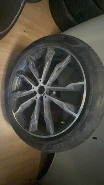 8010269   20" GENUINE BMW X3 G01 X4 G02 STYLE 699M REAR ALLOY WHEEL SINGLE X1