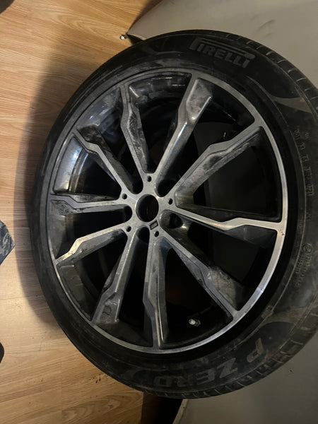 8010269   20" GENUINE BMW X3 G01 X4 G02 STYLE 699M REAR ALLOY WHEEL SINGLE X1