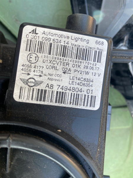 7494804   Mini Countryman 2017  f60 driver  Side LED Headlight   Genuine  A7494804-01
