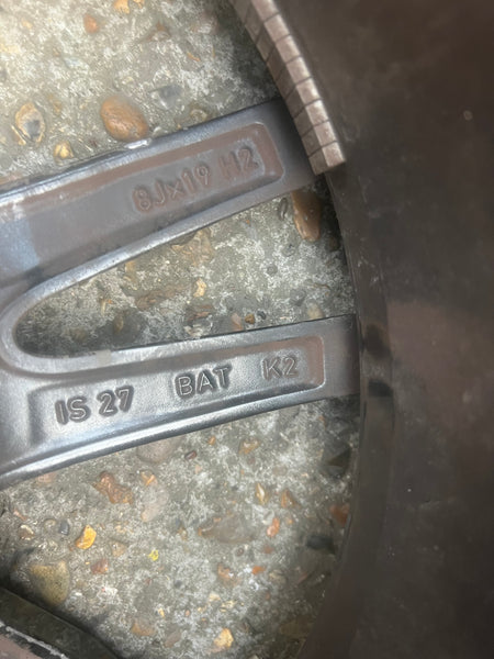 8090094       GENUINE BMW 3 Series  2022  G20 M sport  G20 G21 front single Alloywheel RIM 8Jx19  8089892  needs refurbishing   observe all pictures please