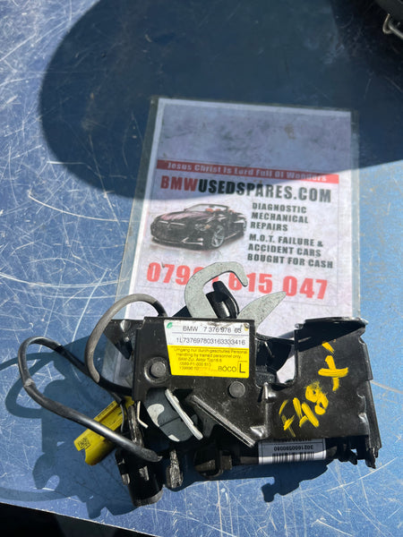 7376978
BMW 2 F46 2016 Left front bonnet hood lock catch 

Hood Actuator BMW X1 F48 Bonnet Right O/S Pedestrian Protection