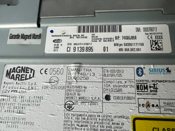 BMW 1 2 3 F20 F21 F22 F30 F31 Head Unit Basic Media Navigation Headunit 9139895