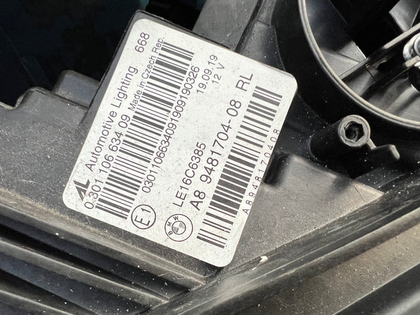 A89481704-08
   BMW 3 Series 2022 G20 G21  Driver Side LED Headlight

no module 

GENUINE

9481704

bmw G20 headlight