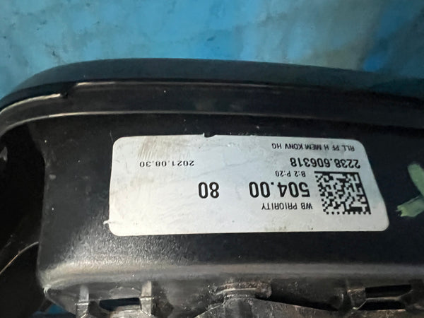 BMW X2  2021 F39  passenger side Electric folding memory mirror 5pins

7420241

Bmw X2 passenger side wing mirror 

5 pins 

Bmw part

Bmw parts 

bmw mirror 

for parts 

please observe all pictures