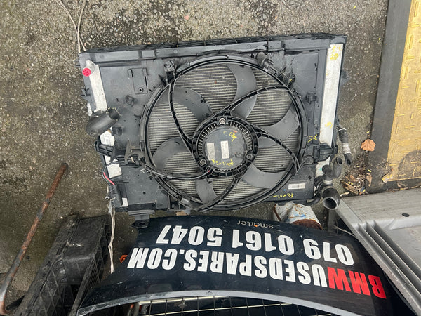 BMW 5 SERIES E60 E61 2.5 3.0 PETROL COMPLETE RAD RADIATOR PACK & FAN 7571447 N53