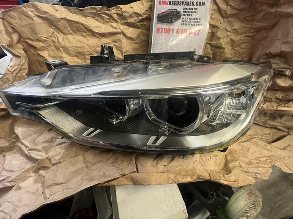 BMW 3 Series 2017 F30 PASSENGER SIDE HEADLIGHT 63117338703  7338703 Bmw part bmw light bmw parts bmw headlight