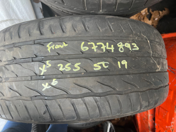 Original BMW X6 E71 alloy rim star spoke 232 front axle 9Jx19 ET48 ETK 6774893