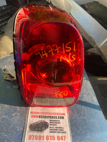 MINI COUNTRYMAN 2019 F60 passenger side rear Taillight

9477151  

63219477151

mini countryman back light

mini f60 back light 

Baronessthebmlady 

baronessbmw