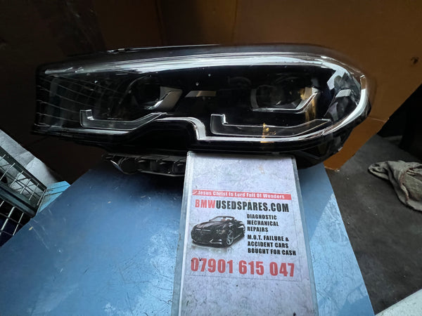 A99481703-07    BMW 3 Series 2022 G20 G21 Passenger Side LED Headlight  no module   GENUINE  9481703  bmw G20 headlight