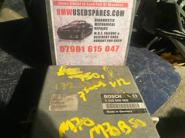 BMW E32 750i V12 M70 M70B50 EML ECU DME ENGINE CONTROL UNIT 1725388 0205000005