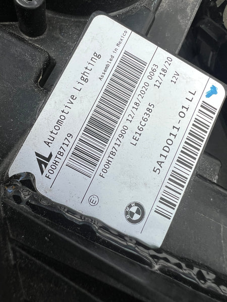 5A1D011 out of stock 
  BMW 3 SERIES 2020 G20 PASSENGER SIDE LED HEADLIGHT

5A1D011-01LL

LE16C6385