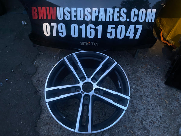 8745166    GENUINE BMW M SPORT 1 Series F20 F21 2 Series F22 F23  1 single ALLOY WHEEL REAR  8745166  bmw f20  rear alloy wheel