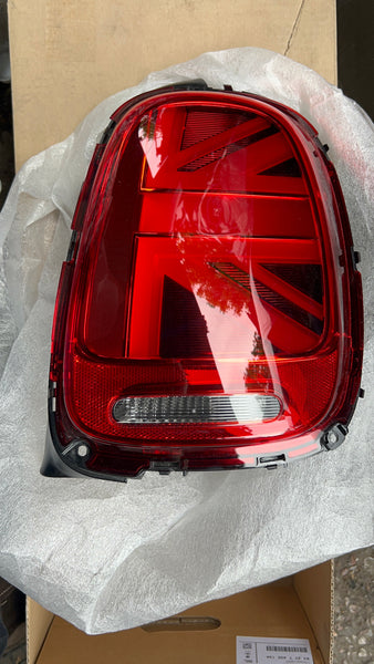 63217435134      MINI Cooper 2019  F56  driver side Tail Light Union Jack      7435134  mini Union Jack back light new