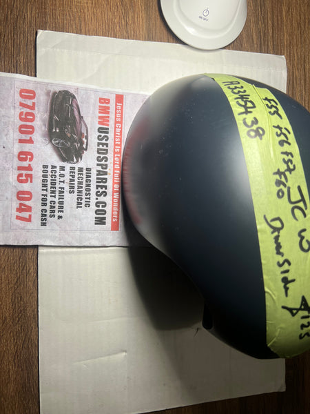 A3345438      NEW MINI JCW F55 F56 F57 F60 Series driver side  wing Mirrror cover.  51162465789     2465789   A3345438   A3345442  Mini Cooper s  Jcw mirror cover   Mini Cooper mirror cover