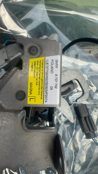 8737702 BMW X1 F48 LCI 2020  passenger side BONNET  PEDESTRAIN PROTECT LOCK   new  Bmw x1 f48 bonnet lock