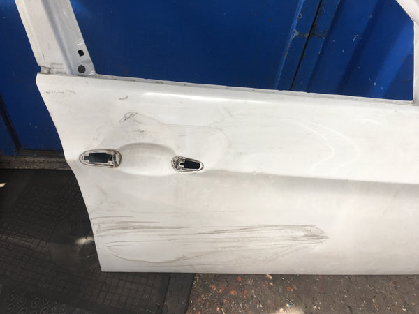 Bmw 3 Series 2017  F30 Driver side front  Door  Shell  in white Needs repair and respray