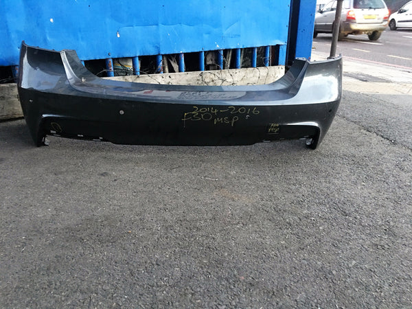 BMW 3 SERIES 2015 F30 M-SPORT REAR BUMPER NEEDS MINOR REPAIR