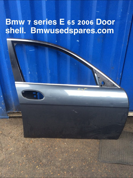 BMW 7 SERIES 2006 E65 DRIVER SIDE FRONT DOOR SHELL