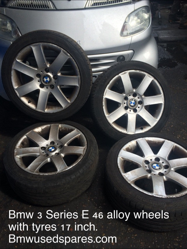 Bmw 3 series 2004 e46 17 inch alloy wheels with tyres