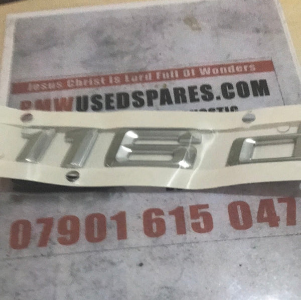 51147244595 BMW 116d adhesive stickers badge emblem