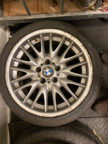 2229155 BMW series 2002 E46 18" MV1 M Sport Alloy 8.5j REAR Wheel GENUINE BMW No Cracks Or Welds