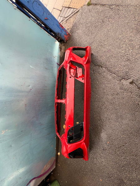 51118073078  BMW Z4  2022 G29 front  m-sport bumper in red needs repair/respray.  observe al pictures please 8073078