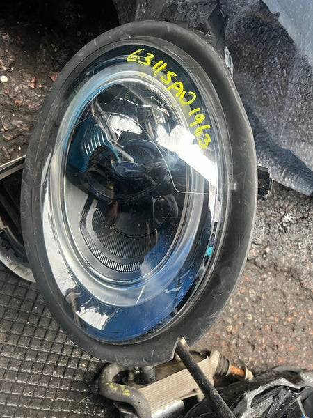 6311 5A01963   MINI  cooper  2020 F55 F56 F57 Lci passenger side Headlight   LED Black  5A01963