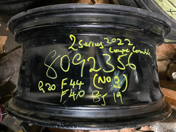 8092356     Bmw 2 series 2022  coupe   F40 F 44 19" inch  Alloy wheel    Single wheel   observe all pictures please   (no 3)