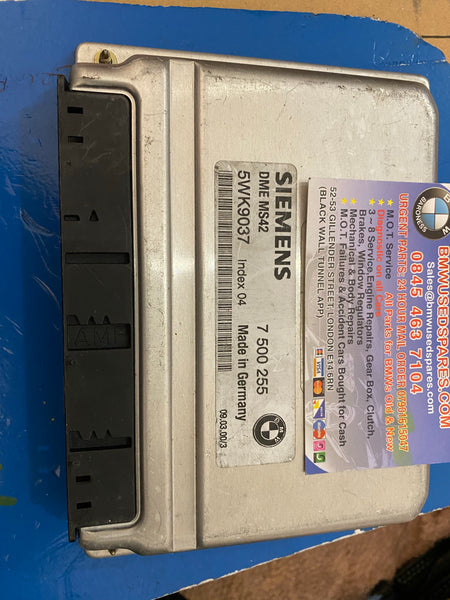 BMW E46 323I 325I E39 523I 525I ECU 5WK9037 7500255