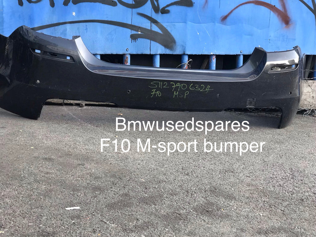 51127906324 BMW 5 SERIES F10 M SPORT REAR BUMPER IN  needs respray