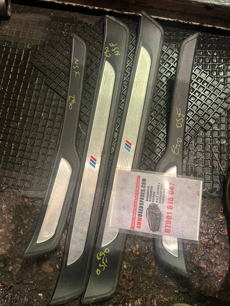 51477907154   BMW 3 SERIES 2010 saloon  E90 E91 SET OF FRONT AND REAR DOOR ENTRANCE THRESHOLDS  7907154