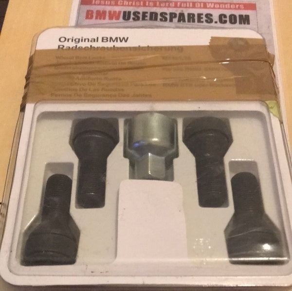 36132453961 BMW locking wheel tyres bolt nut set