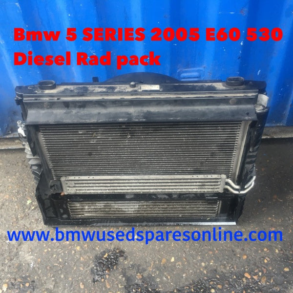 BMW 5 SERIES 2005 E60 530 DIESEL AUTOMATIC RAD PACK COMPLETE WITH INTERCOOLER  7805603