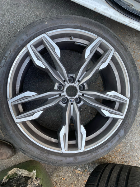 8053456  Genuine BMW X3 X4 21" Rear  1 single Alloy Wheel M Sport 718M M40i G01 G02 8053456 9.5Jx