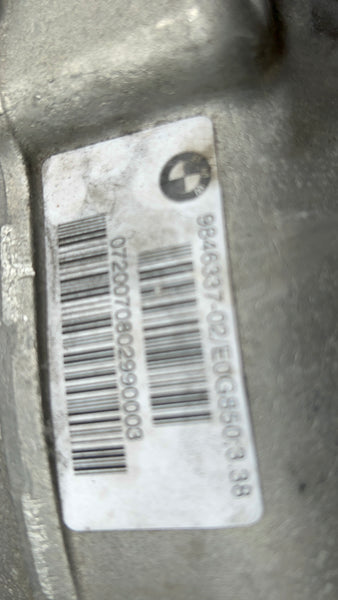 33109846337      BMW X5 G05 X6 G06 Rear Axle Gearbox Differential 3.38  new  9846337  9846338