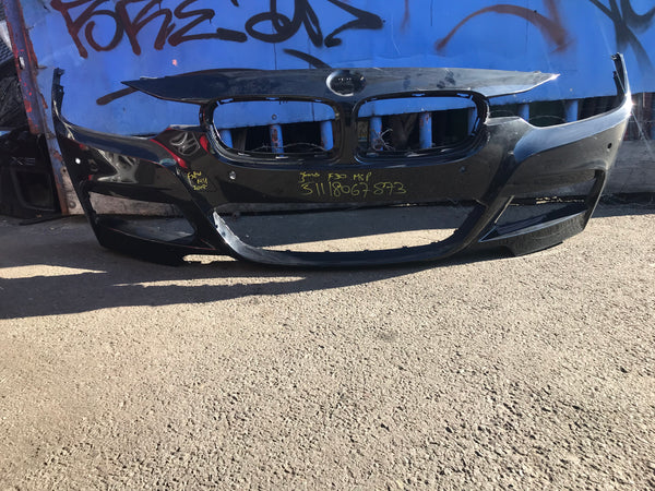 51128067873 BMW 3 Series 2018 F30/ F31 M- sport front bumper with sensor/camera holes no jet holes