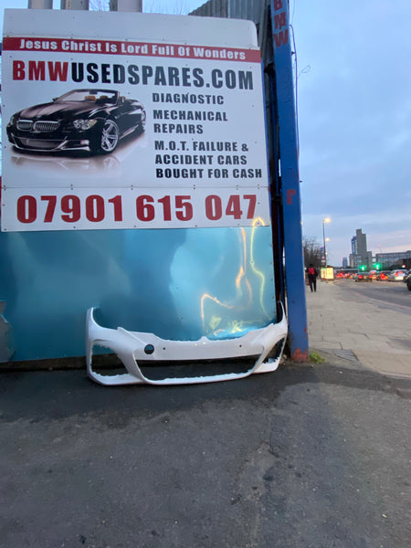 51118069346     BMW 3 Series 2019 G20 M Sport  Front Bumper with parking sensors holes  and camera holes
