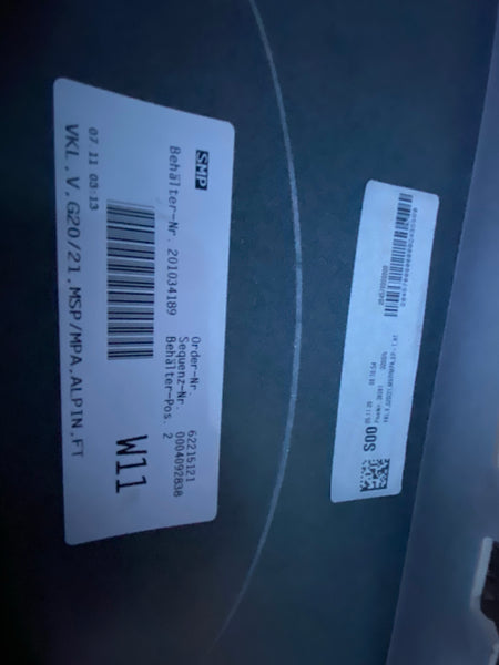 51118069346     BMW 3 Series 2019 G20 M Sport  Front Bumper with parking sensors holes  and camera holes
