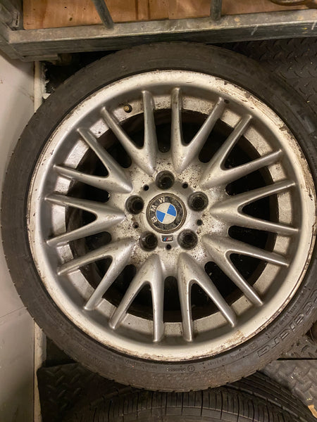 2229155 BMW series 2002 E46 18" MV1 M Sport Alloy 8.5j REAR Wheel GENUINE BMW No Cracks Or Welds